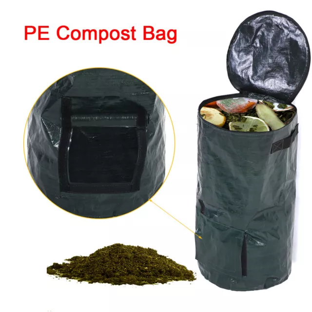 45 X 80cm Organic Waste Kitchen Garden Yard Compost Bag Environmental PE HG