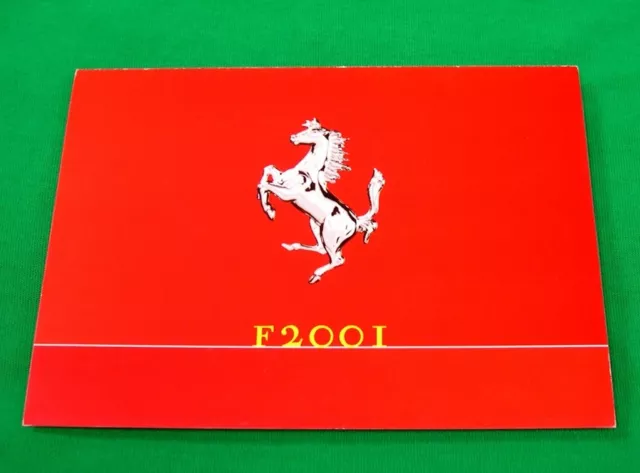 Ferrari Broschüre Pressemitteilung F2001, Schumi &Rubens &Bestellungen - nur Ita/Eng Text