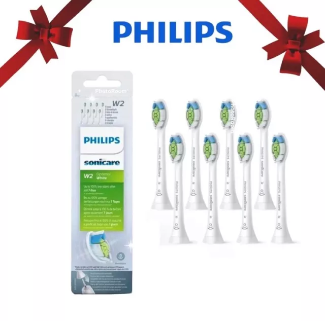 Рhilips Sonicare W2 HX6064/10 Optimal Weiß Ersatzbürste Aufsteckbürste 8 Stk