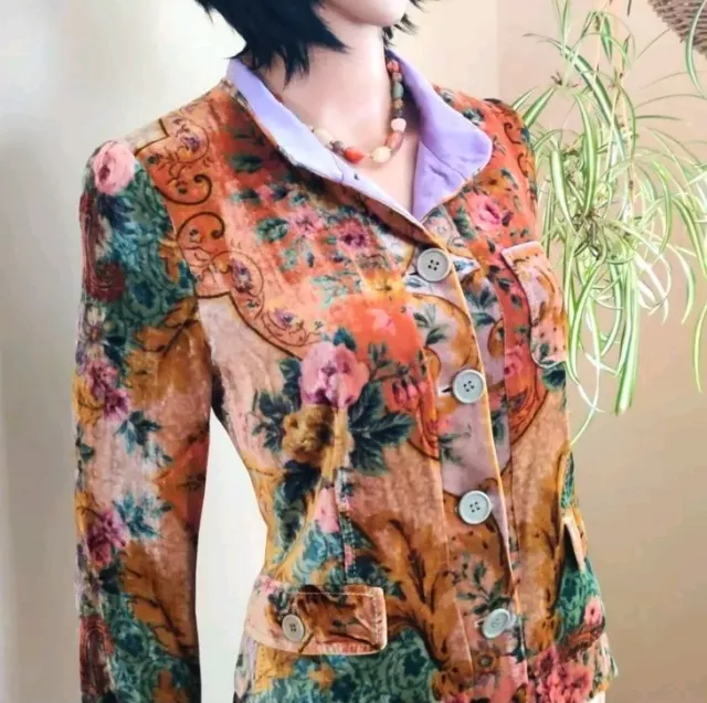 Etro Silk/Viscose Velvet Blazer Size M/L