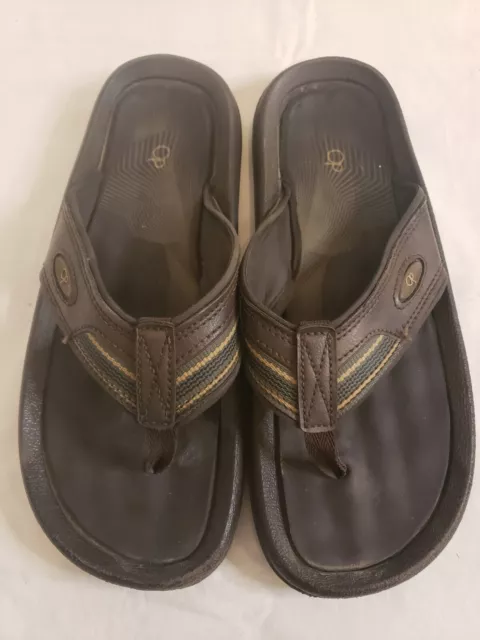 OP OCEAN PACIFIC Grendene Mens Brown Flip Flop Sandals Size 11 10.00 PicClick