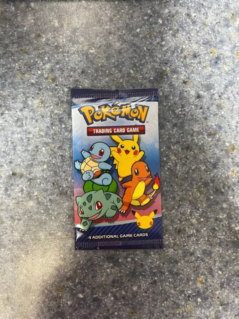 1X Pokemon 25th Anniversary McDonalds Promo Sealed Booster Card Free Shipping!