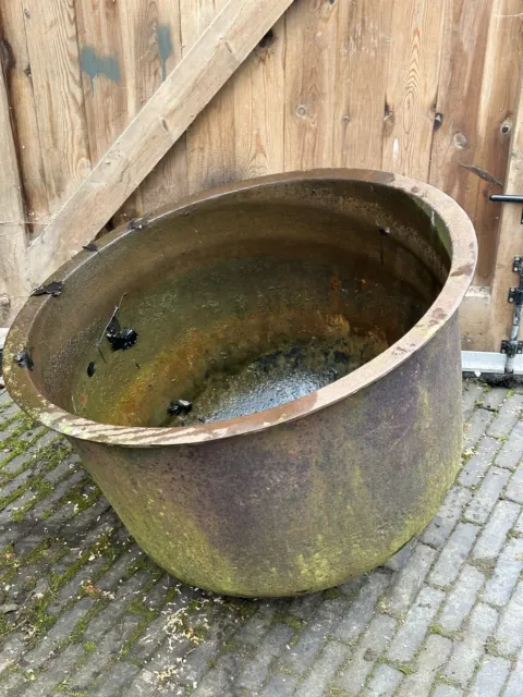 Wash Tub Cauldron Laundry vintage Planter Cast Iron