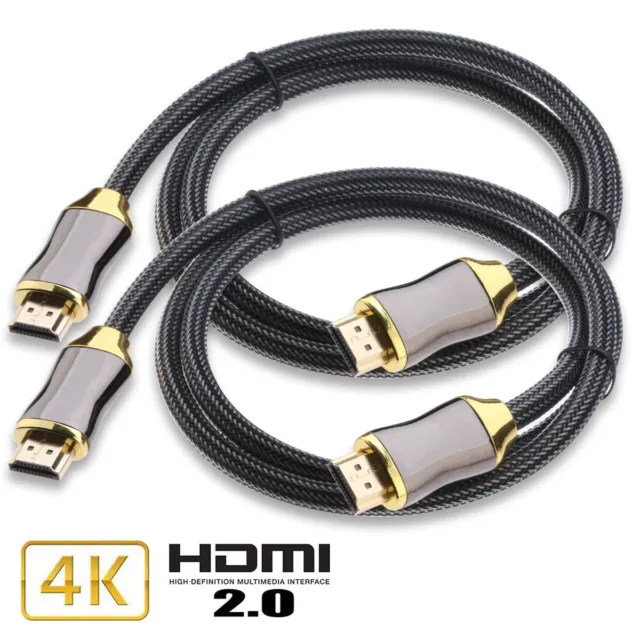 3/6/10ft - 2 Pack HDMI Premium Certified 2.1 Cable with 24K Gold Plated Contacts