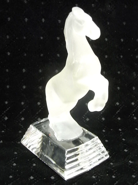 Presse-papier Cheval En Cristal H&D Hyaline&Dora | Soufflage De Verre à La Main | Environ 13 X 7.6 Cm - Décoration De Table Presse-papier Cheval Cristal