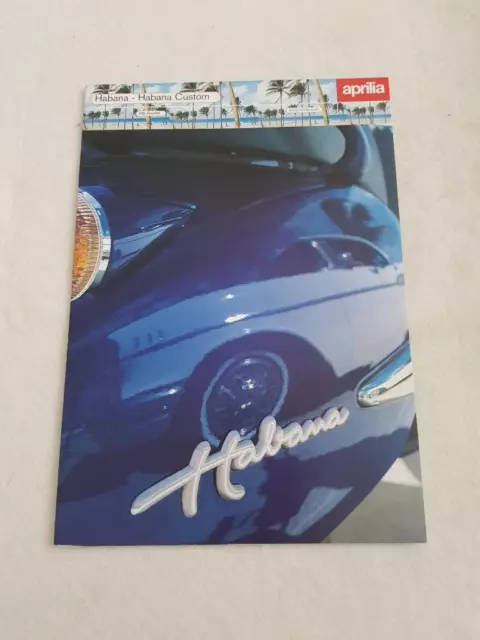 APRILIA HABANA CUSTOM 50CC Motorcycle Sales Brochure 1999 #18/99