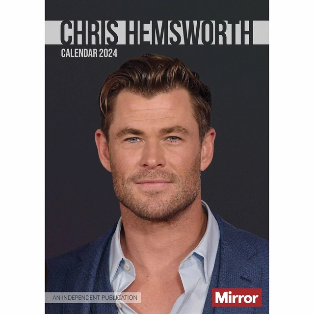 CHRIS HEMSWORTH A3 Calendar 2024 Entertainment Month To View £8.48