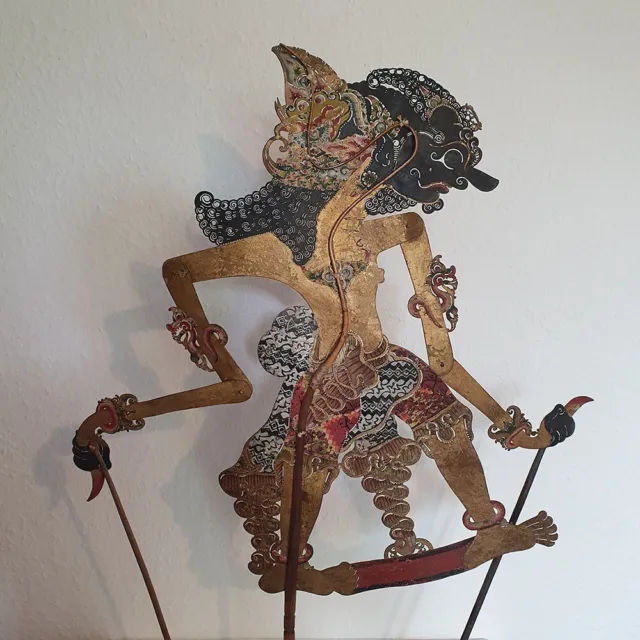 Wayang Kulit alte Schattenfigur Indonesien Asien Java antik Schatten-Figur (6)