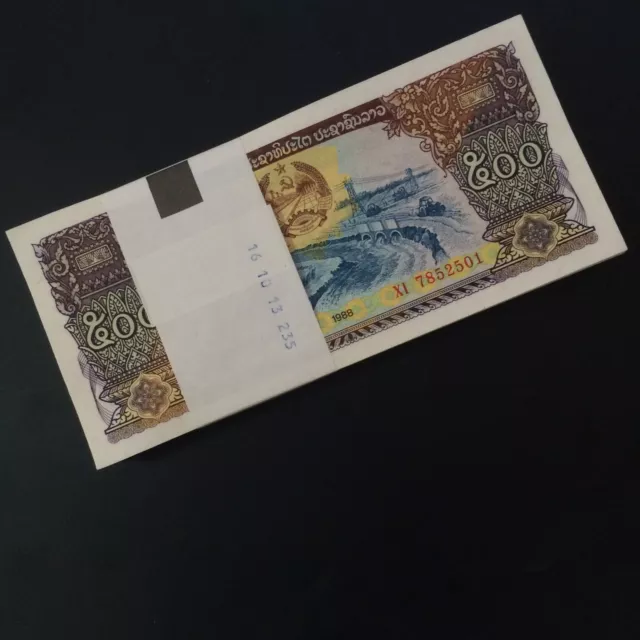 Bundle 100 PCS, Laos 500 Kip, 2015, P-31b, UNC