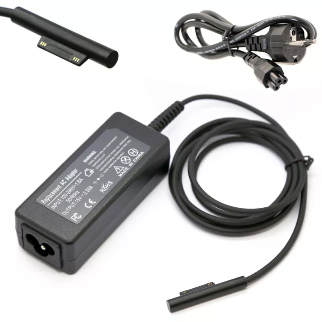 Chargeur Pour 15V 2.58A 44 W   Microsoft Surface Pro 5 Chargeur Adaptateur