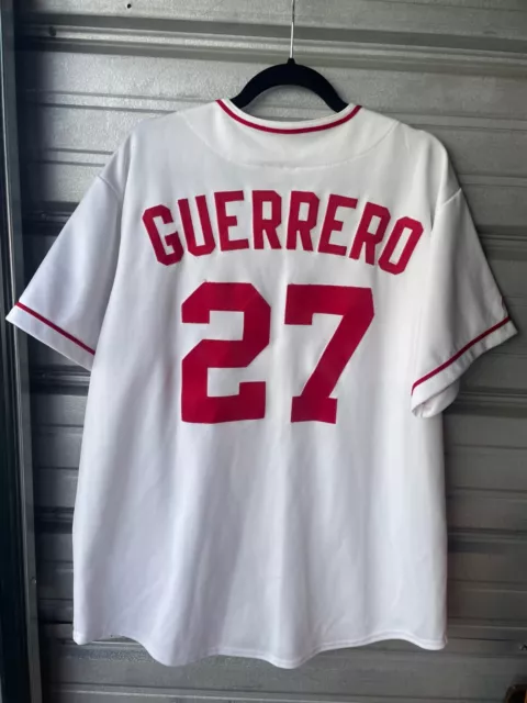 Vintage Majestic MLB Anaheim Angels Vladimir Guerrero #27 Home Jersey Men's XL