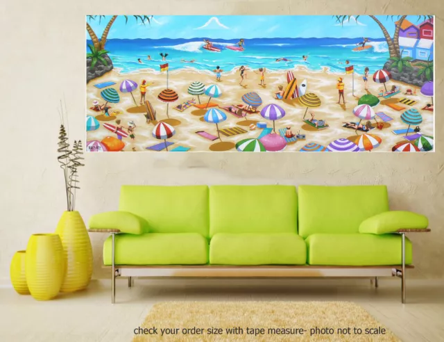 Art Painting Original canvas Print Beach seascape Byron Bay Andy Baker Australia