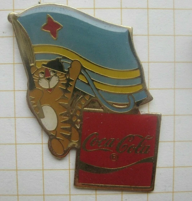 Vintage 1988 Seoul Olympics Coca Cola Hodori Tiger Mauritius