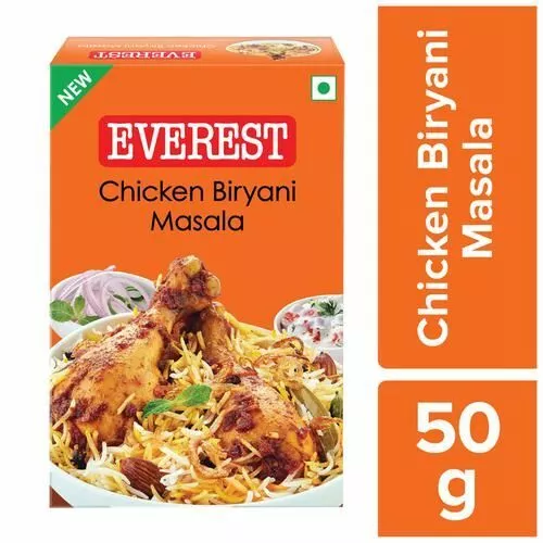 Everest 50 Gm Of 100 % Premium & Delicious Chicken Biryani Masala , Pack Of 2