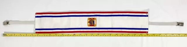 Knights of Columbus Ceremonial Sash K of C Patch Regalia Uniform Vtg 18 3/4" L