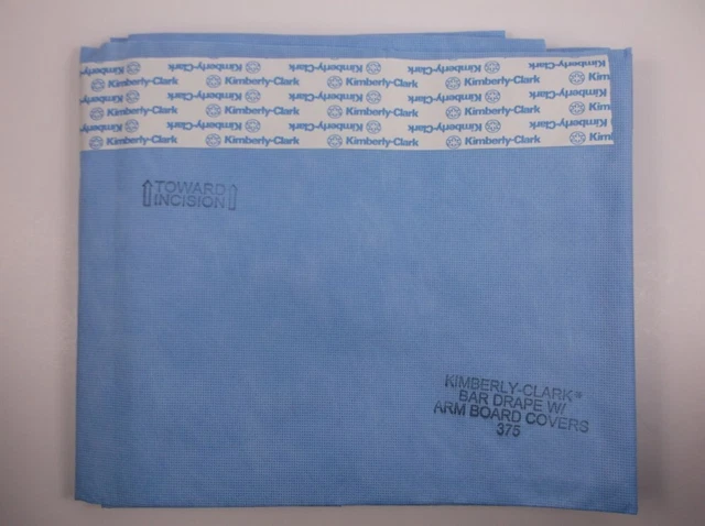 Kimberly-Clark 375 Bar Drape With Armboard Covers Nwop Exp Unk