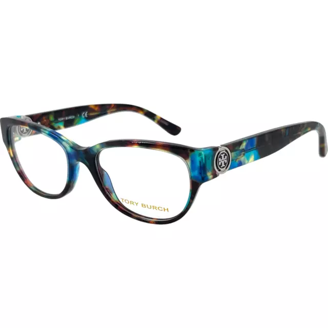 Tory Burch TY2060 Women's Plastic Eyeglass Frame 3145 Blue Brown Tortoise 50-17