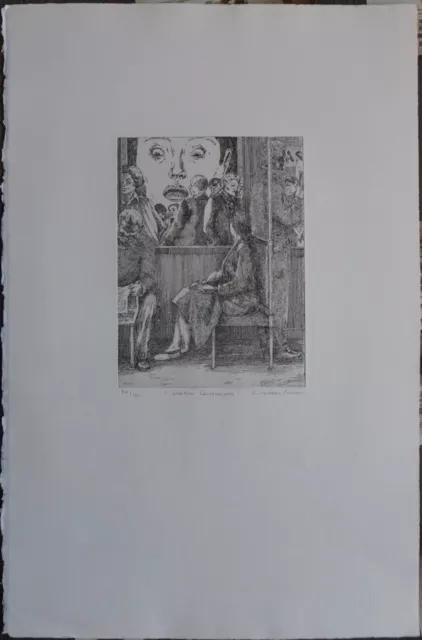 Véronique JORDAN-ROMAN (1943-1991) eau forte originale - Numérotée/signée/titrée