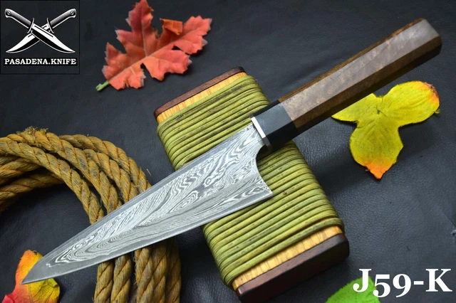Custom San Mai 13.0"OAL Hand Forged Damascus Steel Chef Knife Handmade (J59-K)