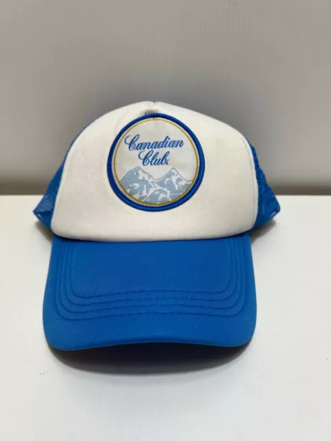 Canadian Club Blue Trucker Cap Adjustable One Size Fits Most