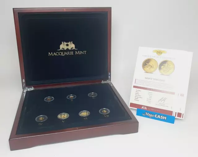 Macquarie Mint Smallest Gold Coins of the World - 7 Coin Box Set - 14CT