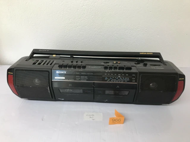 RADIO CASSETTE PORTABLE Sony CFS-DW30L Mega Bass Vintage 1980 EUR 89,90 - ES