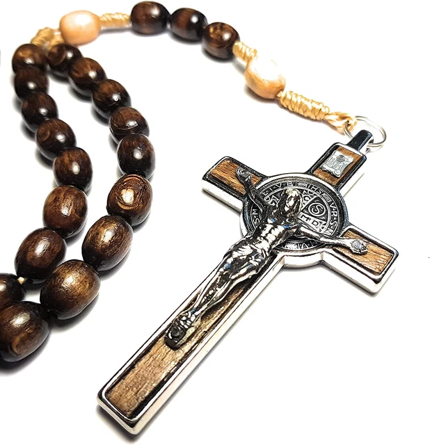 Made in Italy Rosary Blessed by Pope Francis Vatican Rome Holy Father Medal C...