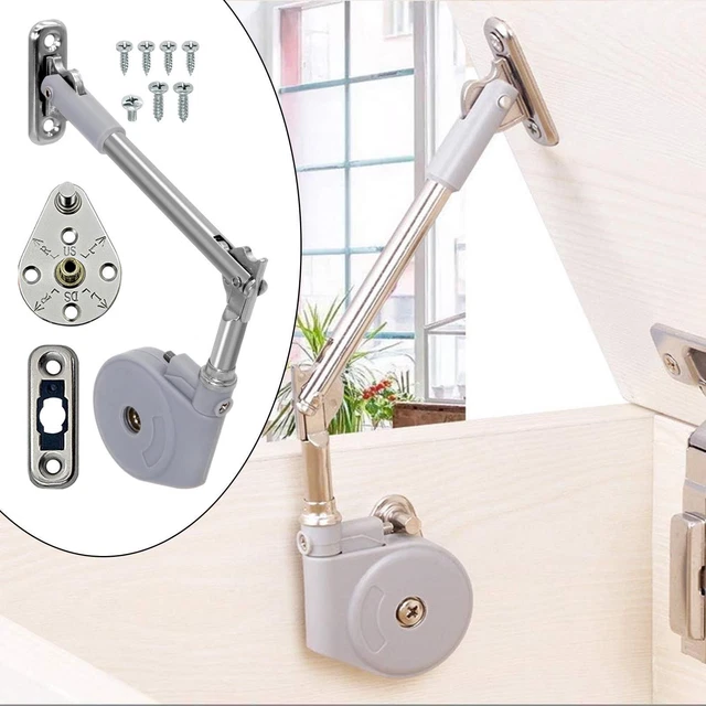 2 Charnières à Gaz Pour Couvercle - 8 Pouces / 40N - Support Pour Plan De Travail Ou Coffre - Argent