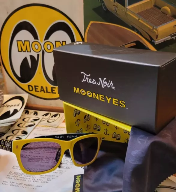 MOONeyes X Tres Noir 45s Sunglasses Handmade 100% UV Shatterproof Lens MOON scta
