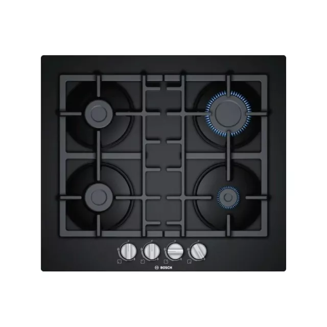 Graded BOSCH PNP6B6B90 60cm Built-in Hard Glass Kitchen Gas Hob