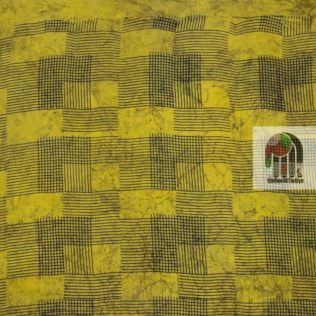 Indien Ajrakh Multi Color Hand Block Print Running Cotton Voile Tissu 3 Yard