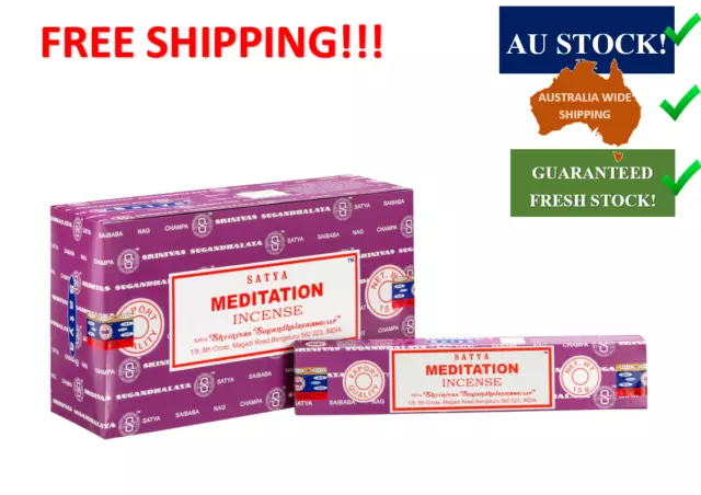 Satya Meditation Incense Sticks (Earth Series) 15g [12 pack]