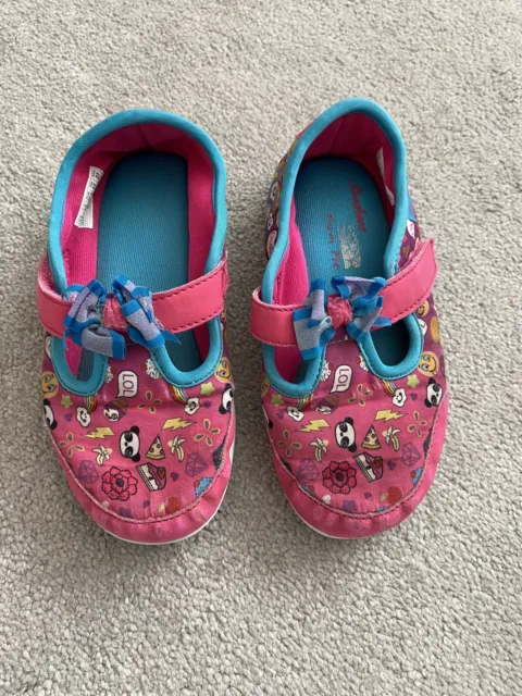 Skechers Girls Childs Infant trainers Pumps Shoes size 10 EU 27.5