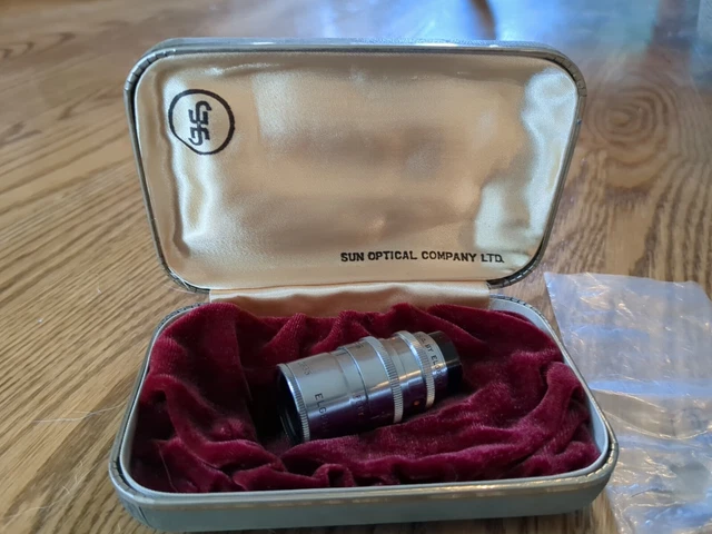 Lente vintage teleobjetivo SUN F:3,5 montura C cámara de cine Elgeet 1,5" C 2835 CINE-TEL