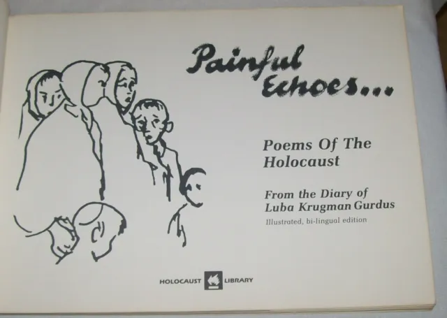 Holocaust Survivor PAINFUL ECHOES Poetry Art Illustr Polish Englis Majdanek WWII 2