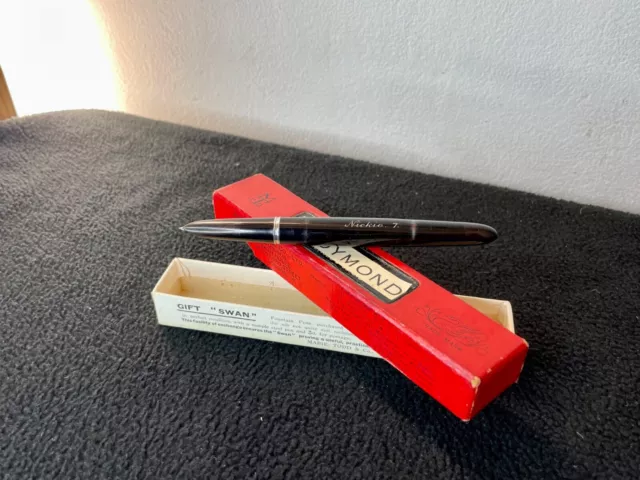 Parker 51 Fountain Pen. Pre 1949. With Swan Pen Box. Probably Working.