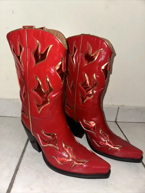 Jeffrey Campbell Red Flame boots Size 9