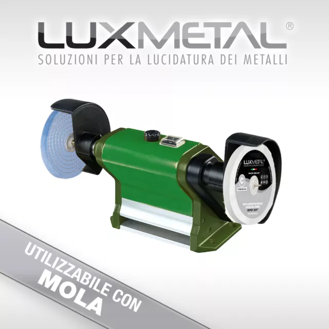 kit lucidatura metalli acciaio inox alluminio disco pasta abrasiva per lucidare 3