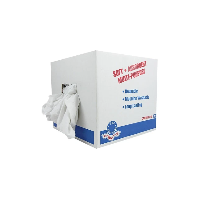 Monarch Brands Cotton Rags White 120/Carton (N2-W43-10)