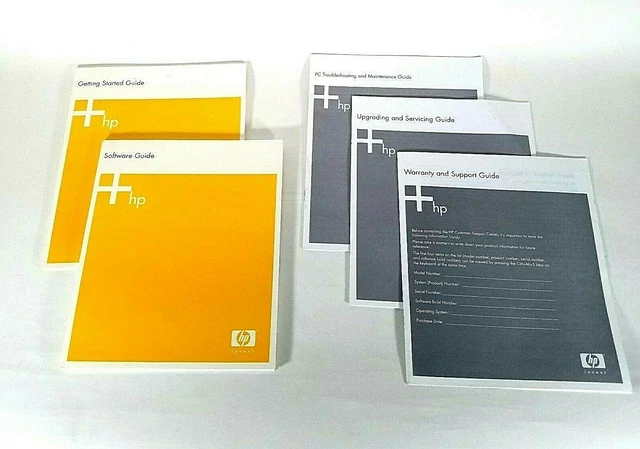 Lot of 5 +hp Media Center PC Guides Software, Upgrading, Troubleshooting & Warra