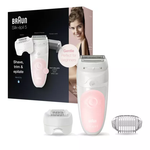 Braun Silk-Epil 5-620 Épilateur Sensosmart Microgrip Sensosmart Wet & Dry