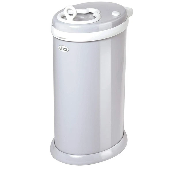 Ubbi Steel Odor Locking, No Special Bag Required Money Saving, Gray - NEW IN BOX