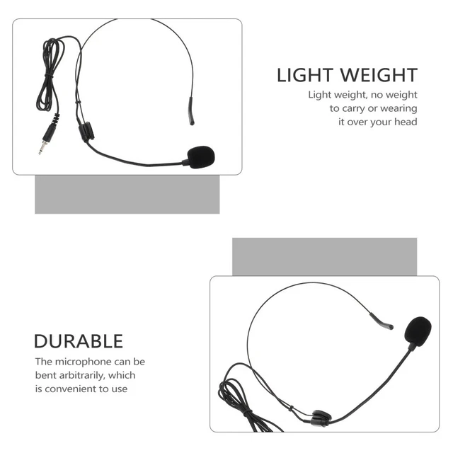 OVER EAR MICROPHONE Wired Earphones Headset Professional for Recording