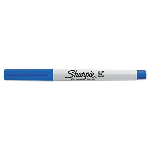 37003 Permanent Markers Ultra Fine Point Blue Dozen