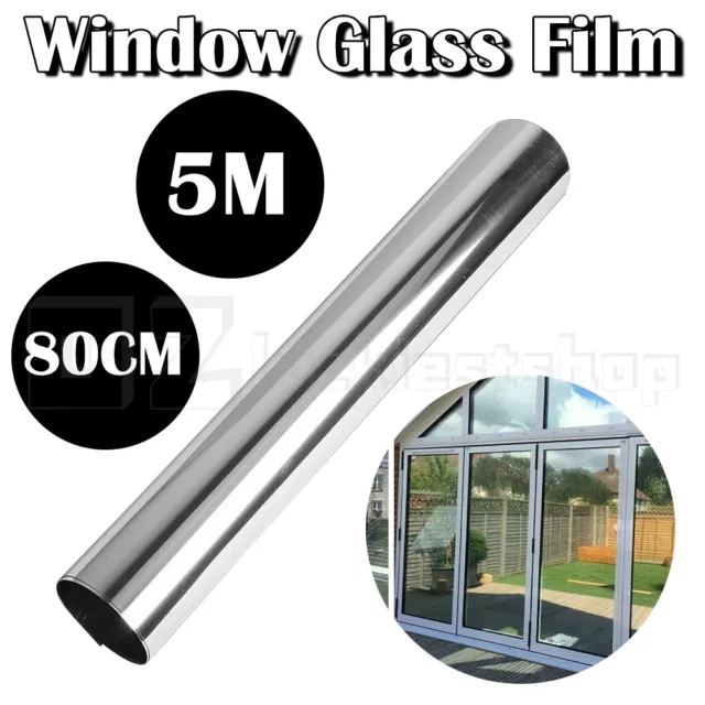 5M One Way Mirror Tint Window Glass Film Solar UV Reflective Privacy Protector Z