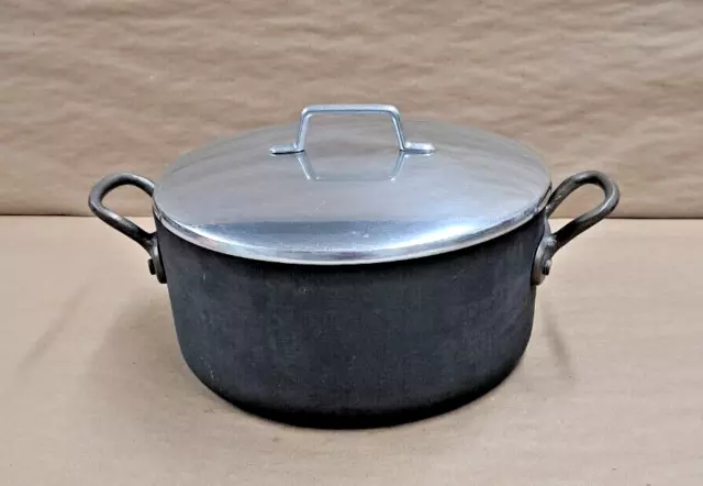 Vintage USA MAGNALITE GHC PROFESSIONAL 5 Qt 4.5 L Stock Pot Dutch Oven Pan & Lid