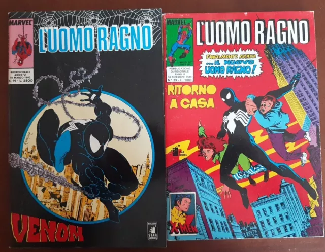 L'uomo Ragno 39 89 91 92 105 Amazing Spiderman #300 #252 #301 #316 Italian Ed.