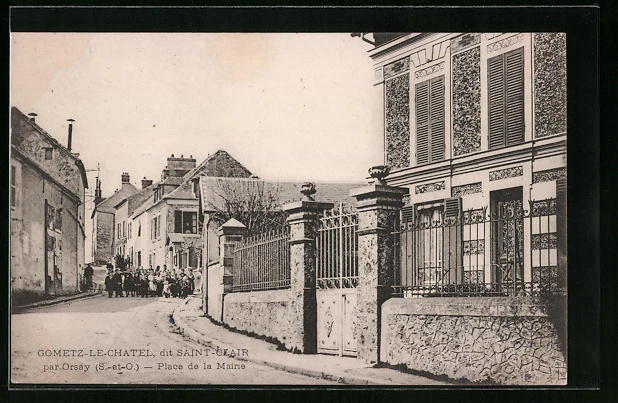 CPA Gometz-le-Chatel, Place de la Mairie