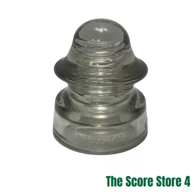 Whitall Tatum No 5 Clear Glass Insulator.