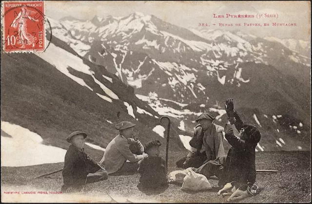 LES PYRÉNÉES - Repas de Patres en Montagne